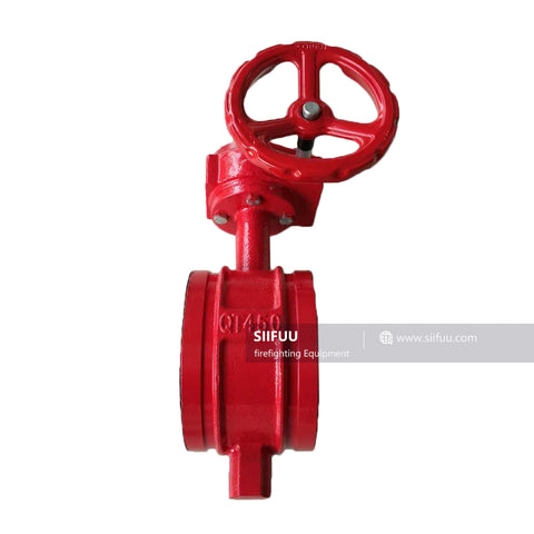 Grooved Butterfly Valve, Worm Gear Operating, 2" to 10"