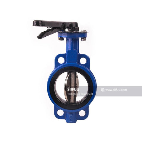 Wafer Butterfly Valve Holes Match To Ansi Flange. Valve-Pipe